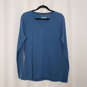 Smartwool Merino 150 Base Layer Top Womens XL Blue Long Sleeve SW015255